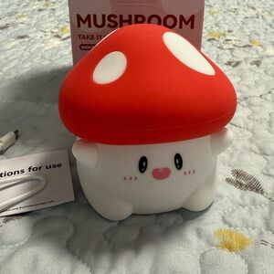 Cute Red Mushroom Night Light